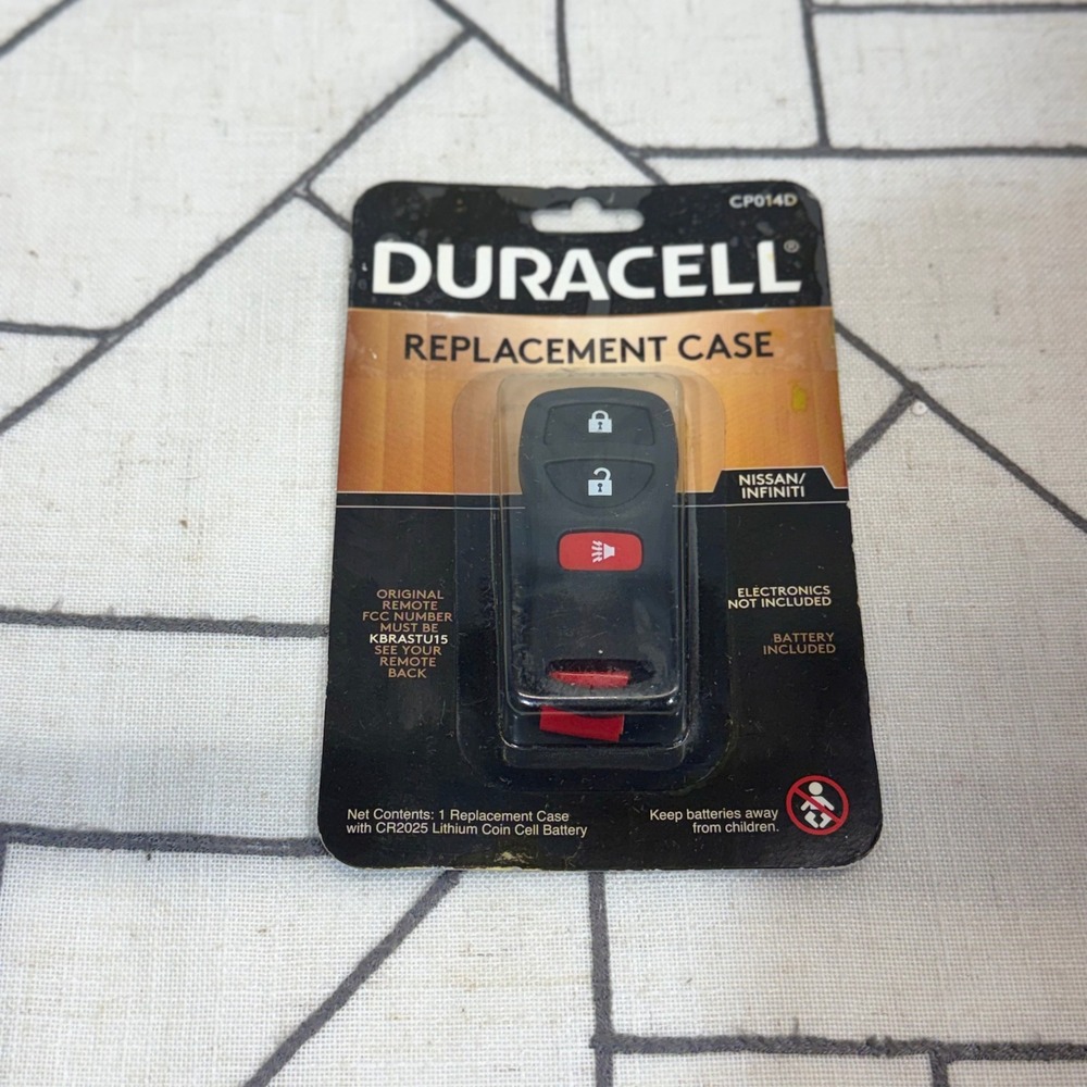 Duracell Replacement Key Fob Case Black Nissan Infiniti KBRASTU15 CP014D